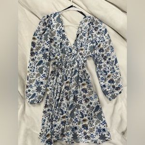 Never worn long sleeve mini dress